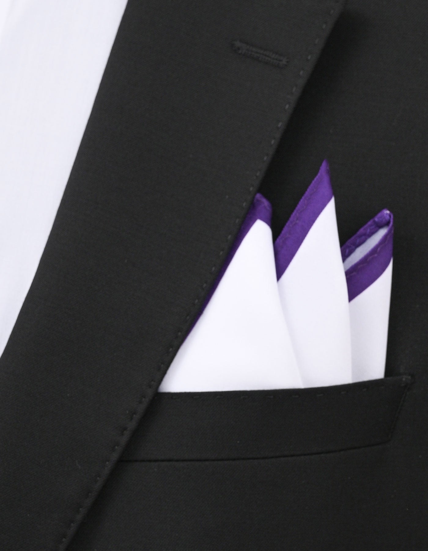 White Plain Pocket Square
