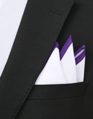 White Plain Pocket Square