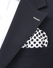 White Dotted Pocket Square