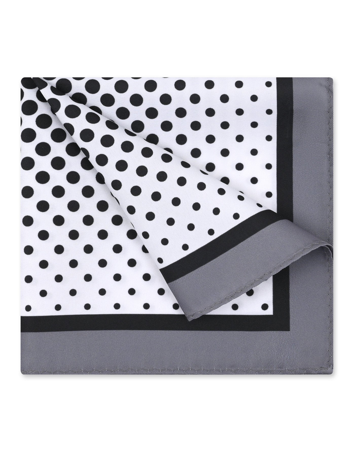 White Dotted Pocket Square