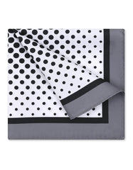 White Dotted Pocket Square