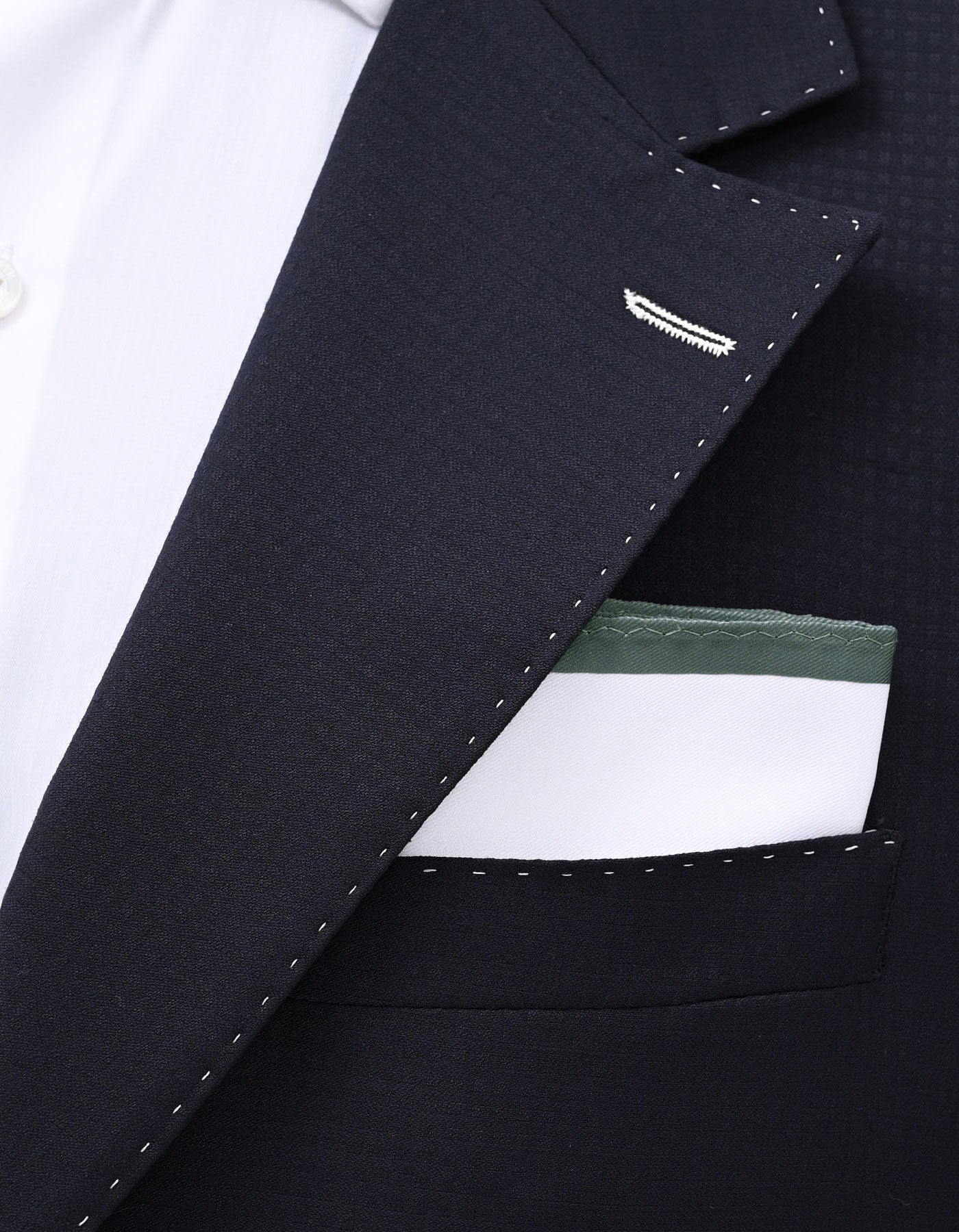 White Plain Pocket Square