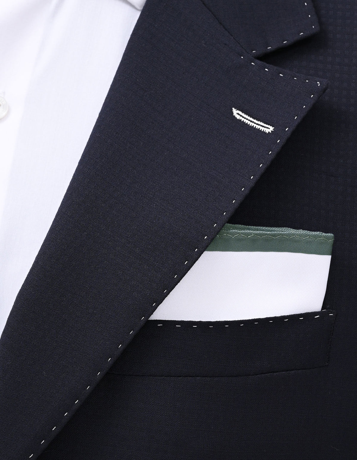 White Plain Pocket Square