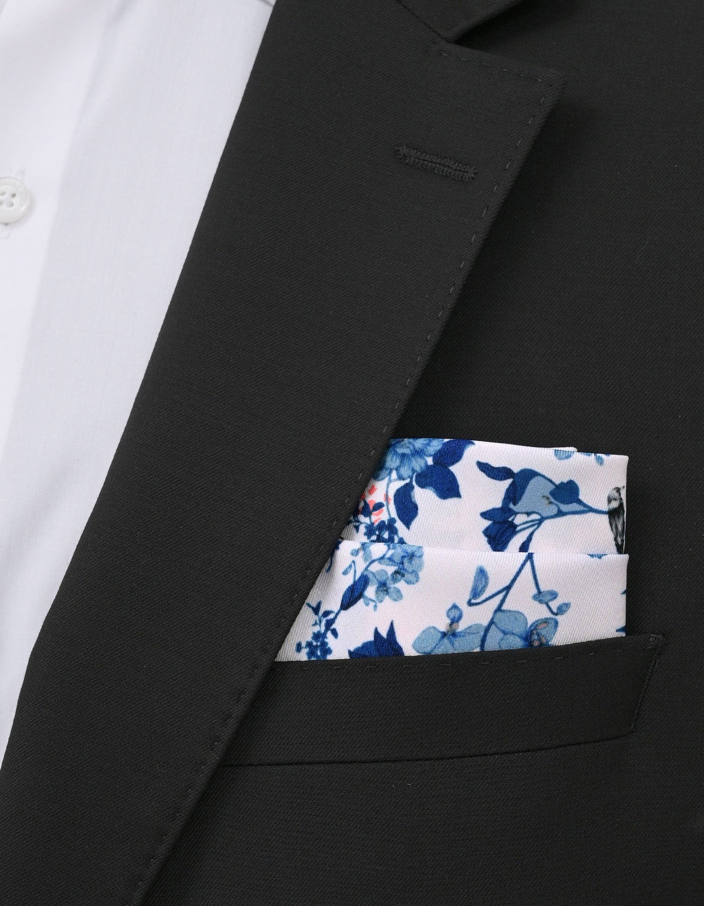 Sky Floral Pocket Square