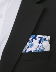 Sky Floral Pocket Square