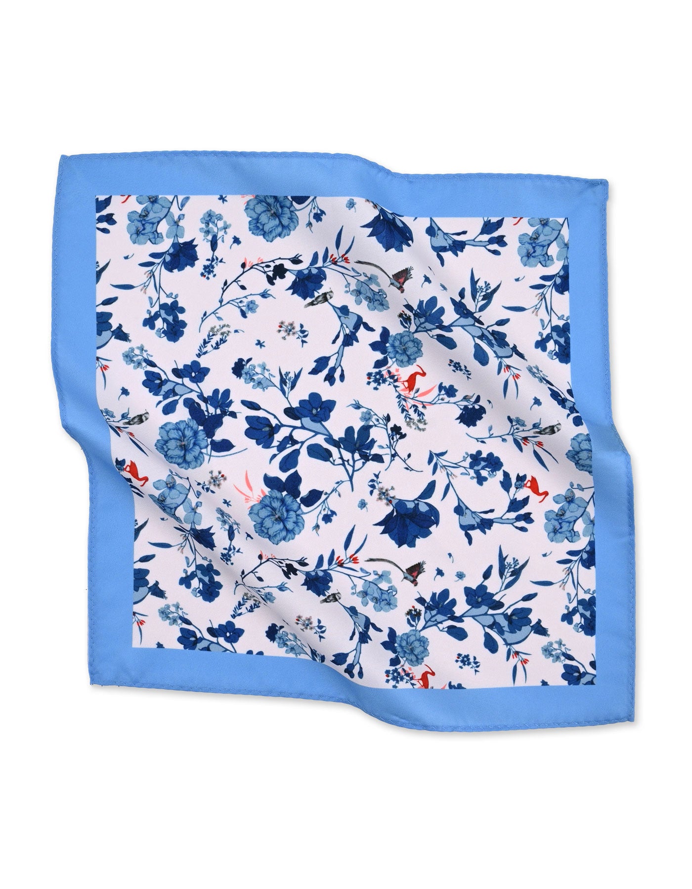Sky Floral Pocket Square