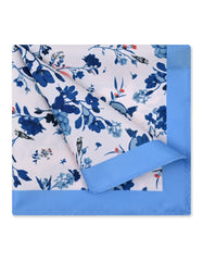 Sky Floral Pocket Square