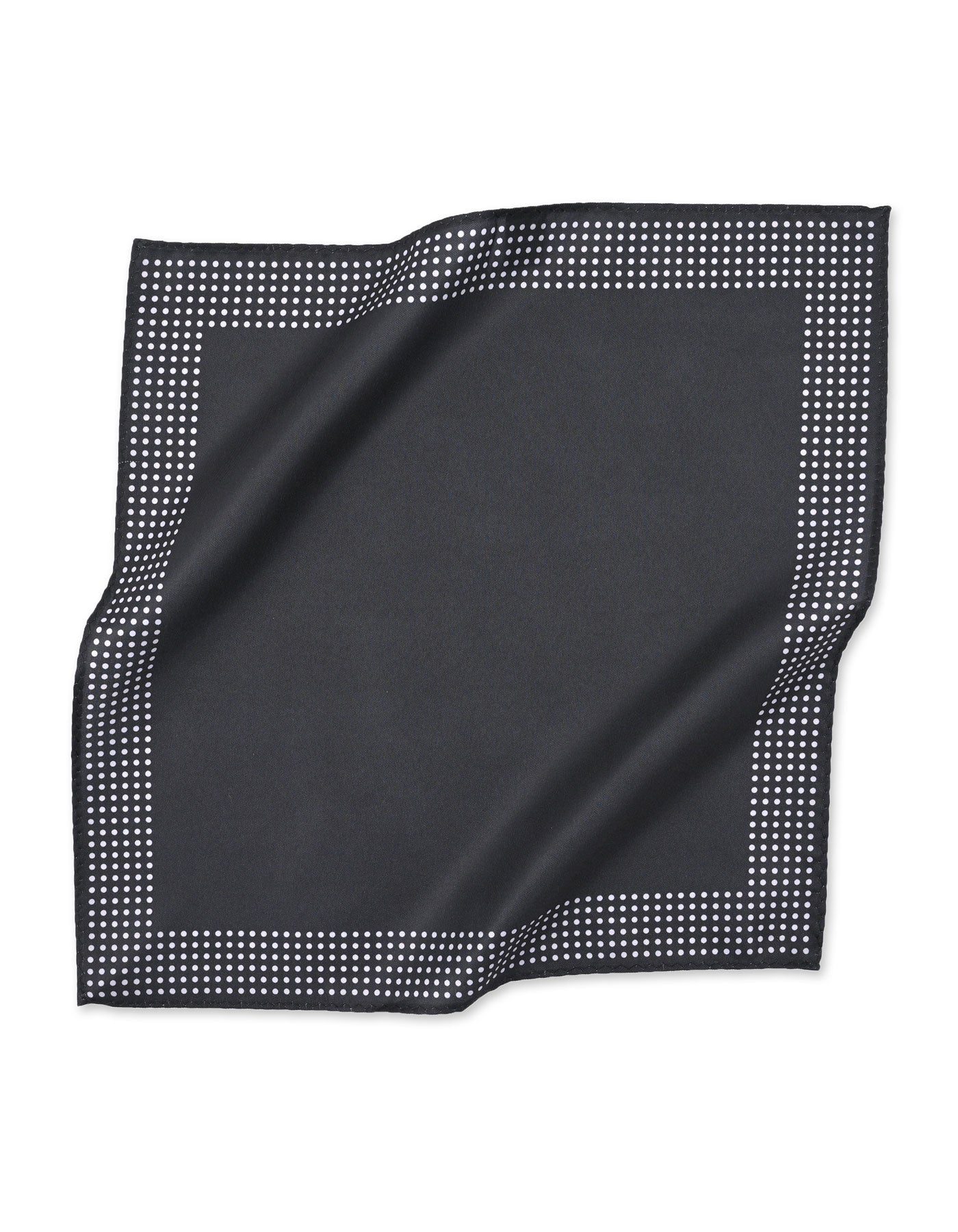 Black Dotted Pocket Square