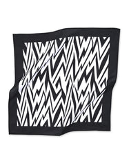 Black Geometric Pocket Square