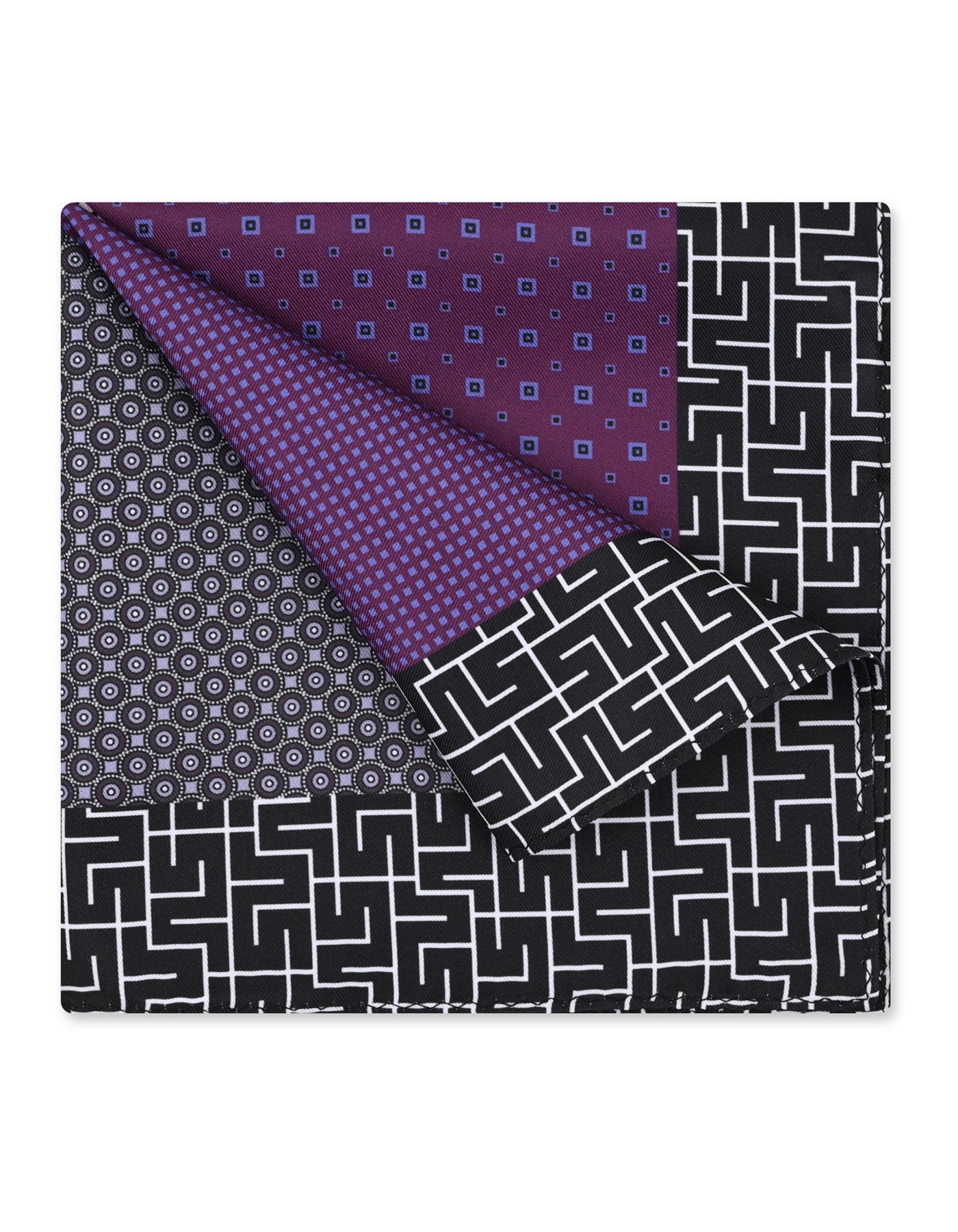 Multi Geometric Pocket Square