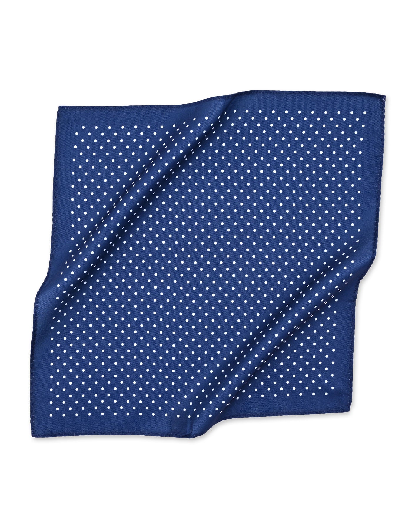 Royal Blue Dotted Pocket Square