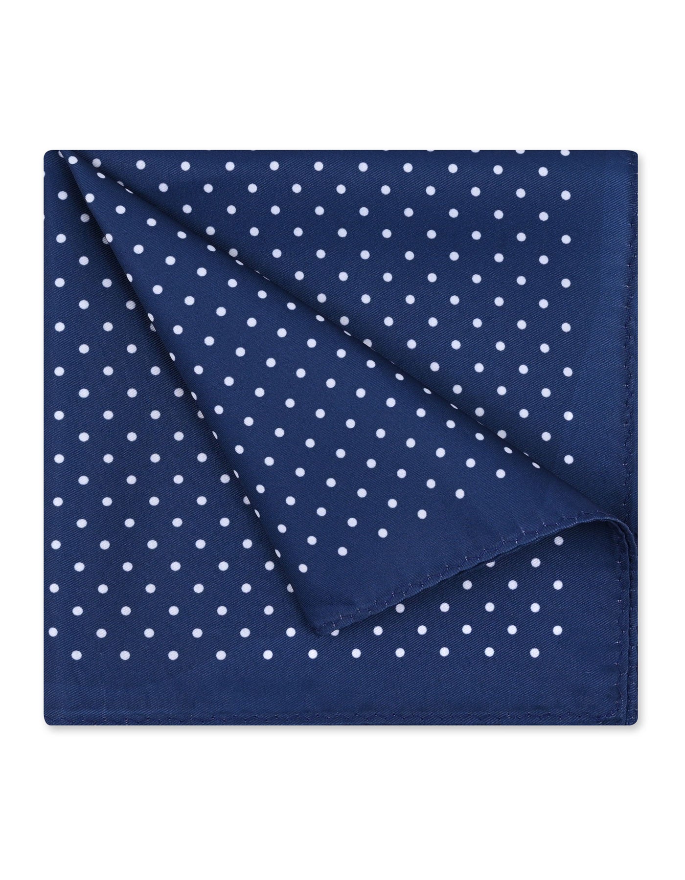 Royal Blue Dotted Pocket Square