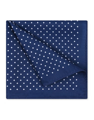 Royal Blue Dotted Pocket Square