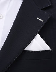 White Plain Pocket Square