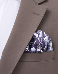 Indigo Paisley Pocket Square