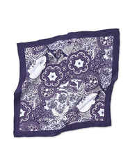 Indigo Paisley Pocket Square