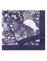Indigo Paisley Pocket Square