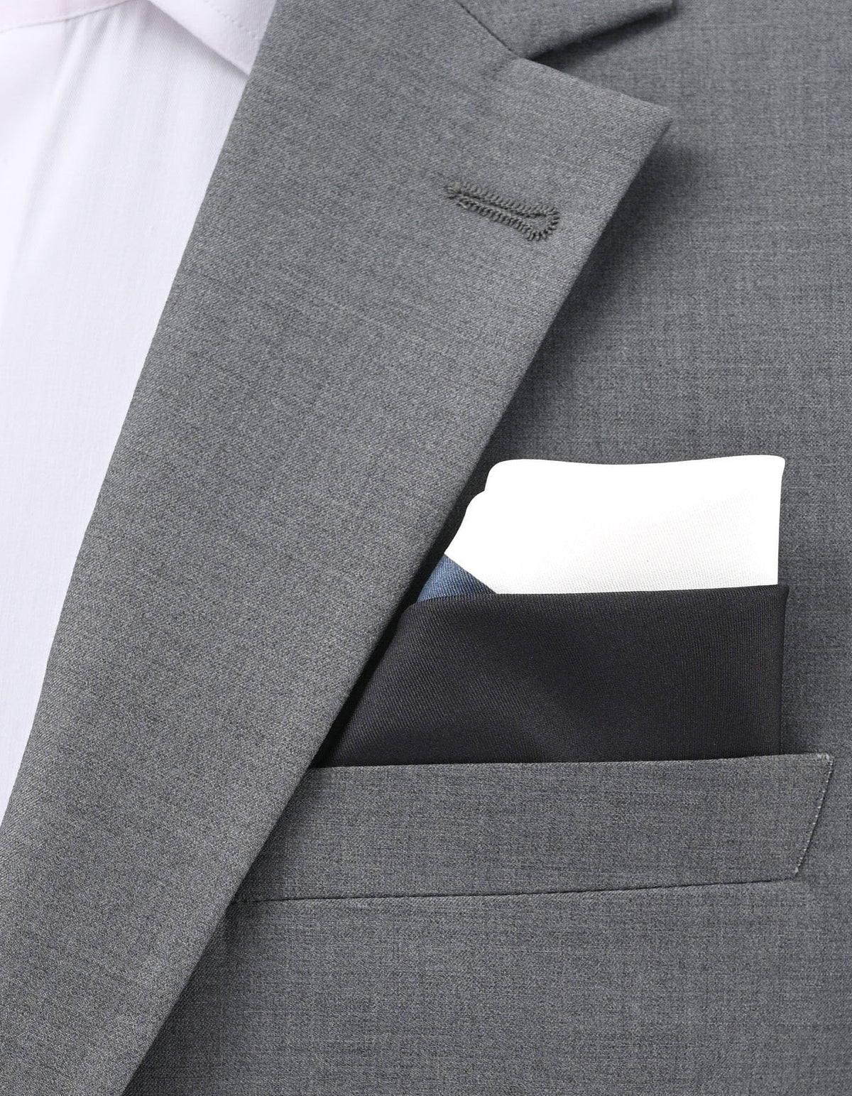 Multi Color Block Pocket Square