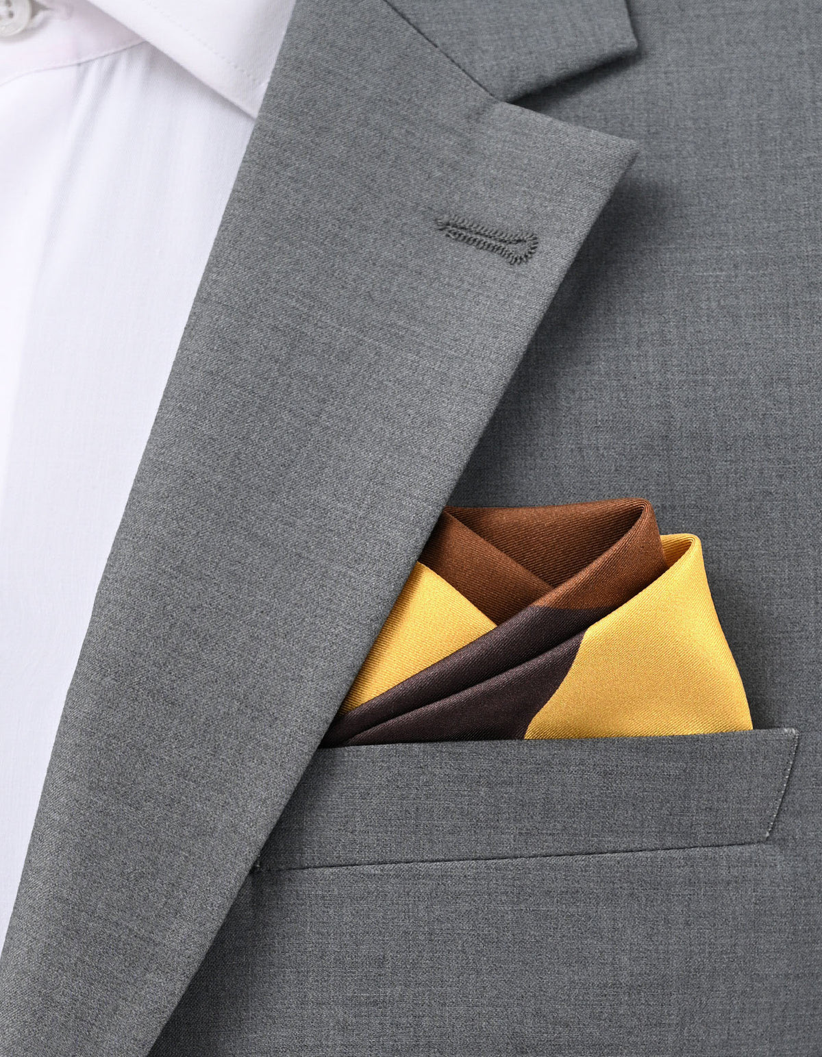 Multi Color Block Pocket Square