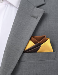 Multi Color Block Pocket Square