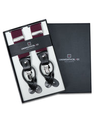 Burgundy Y-Back Suspenders