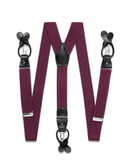 Burgundy Y-Back Suspenders