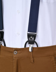Navy Y-back Suspenders