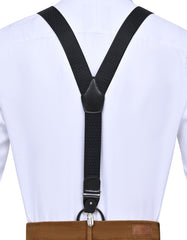 Black Y-back Suspenders