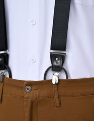 Black Y-back Suspenders