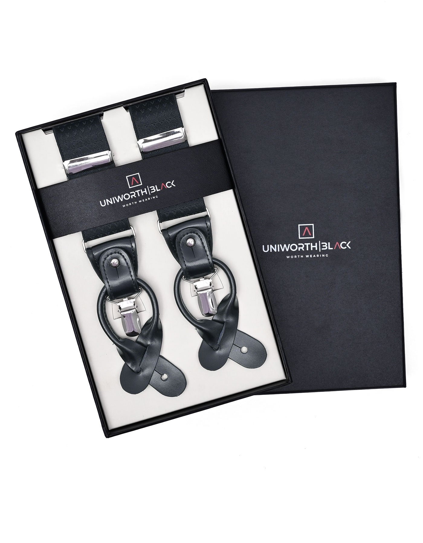 Black Y-back Suspenders