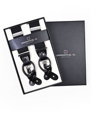 Black Self Y-Back Suspenders