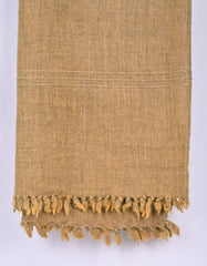 D Brown Plain 100% Wool Men Shawl