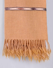 Khaki Plain 100% Wool Men Shawl