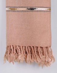 Camel Plain 100% Wool Men Shawl