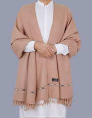 Camel Plain 100% Wool Men Shawl