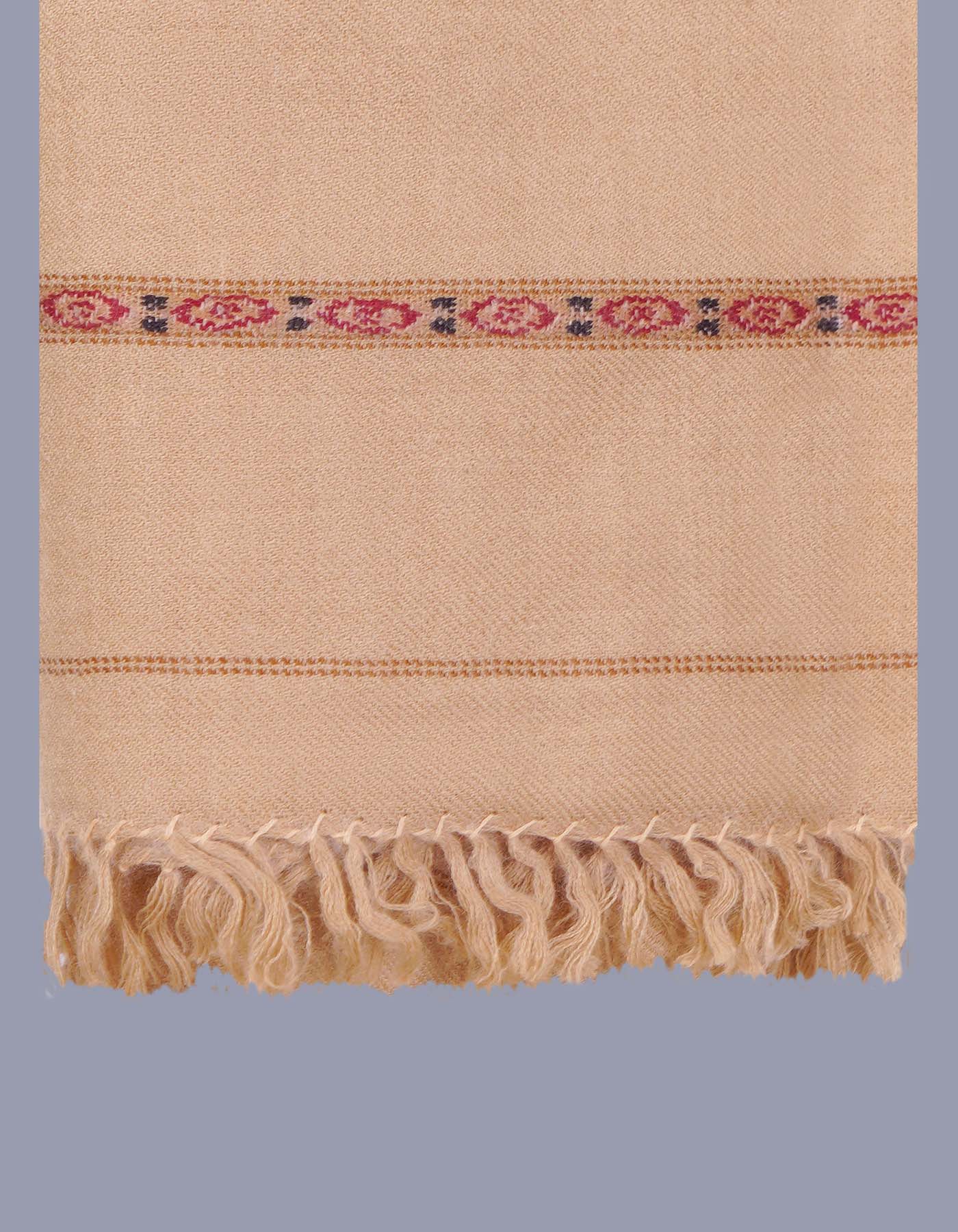 L Camel Plain 100% Wool Men Shawl