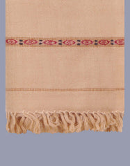L Camel Plain 100% Wool Men Shawl