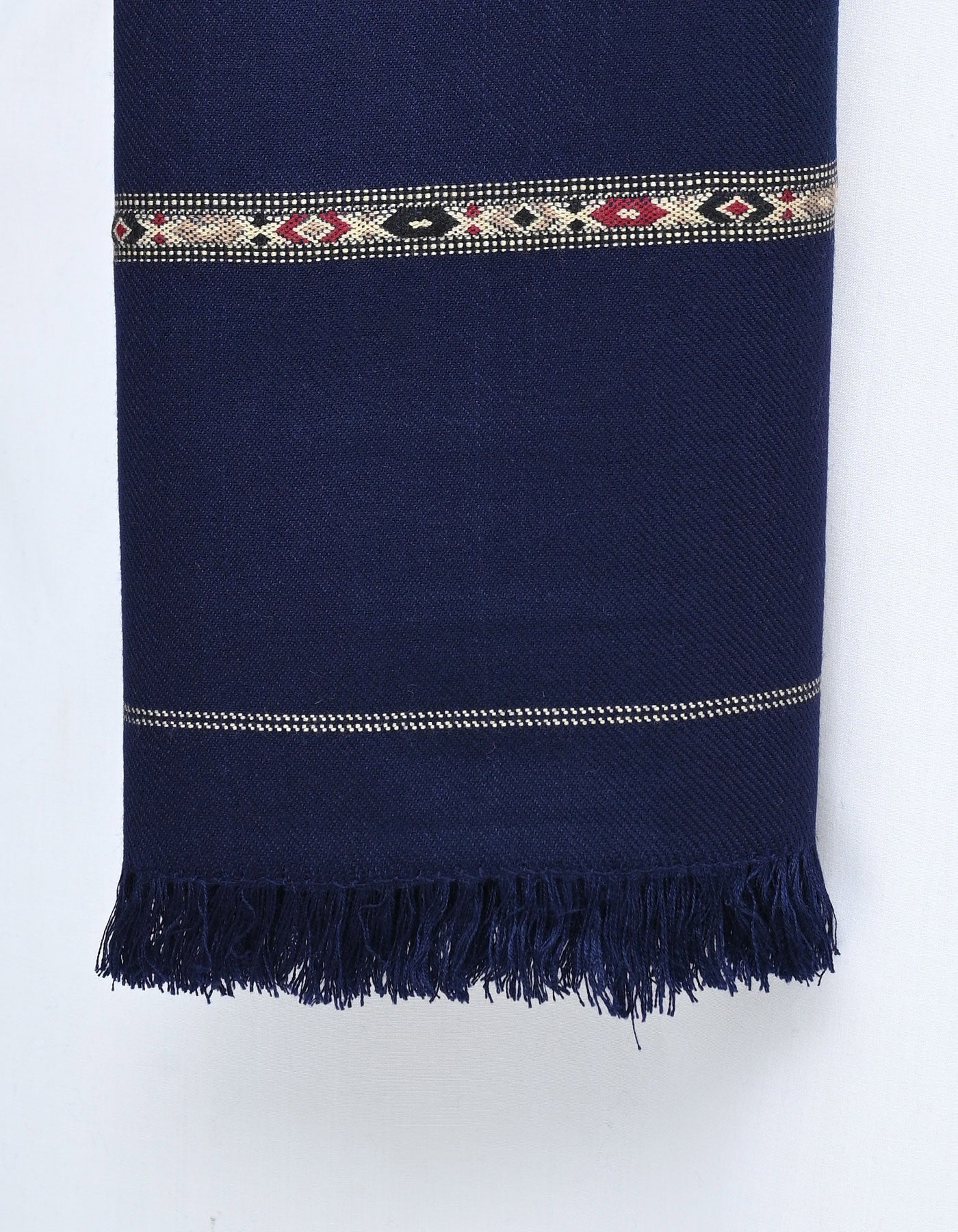Navy Plain 100% Acrylic Men Shawl