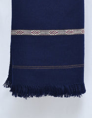 Navy Plain 100% Acrylic Men Shawl