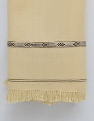 Beige Plain 100% Acrylic Men Shawl