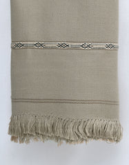 L Brown Plain 100% Acrylic Men Shawl