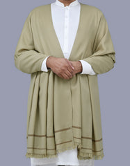 Grey Plain 100% Acrylic Men Shawl