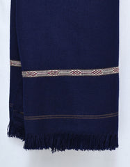 Navy Plain 100% Acrylic Men Shawl