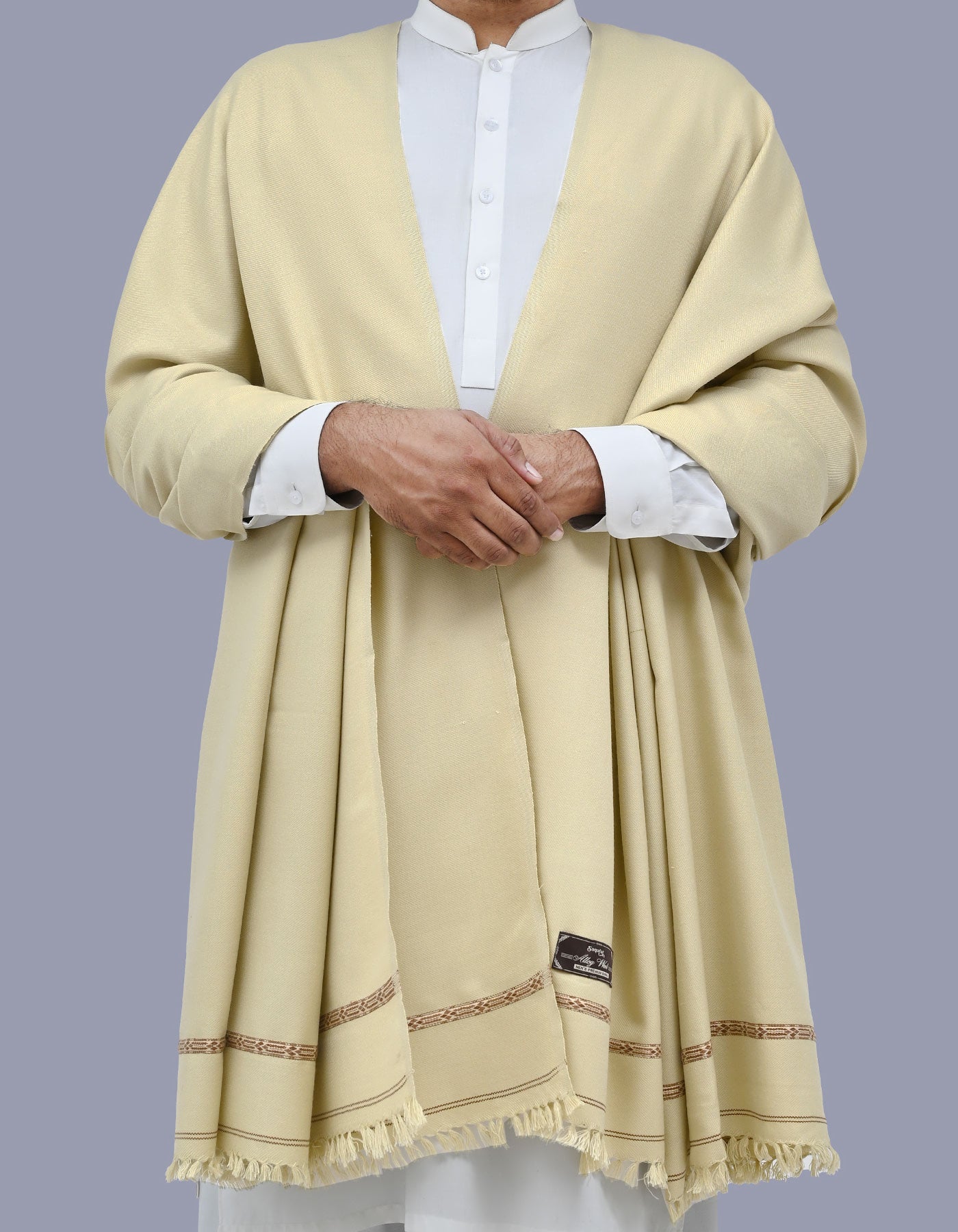 Skin Plain 100% Acrylic Men Shawl