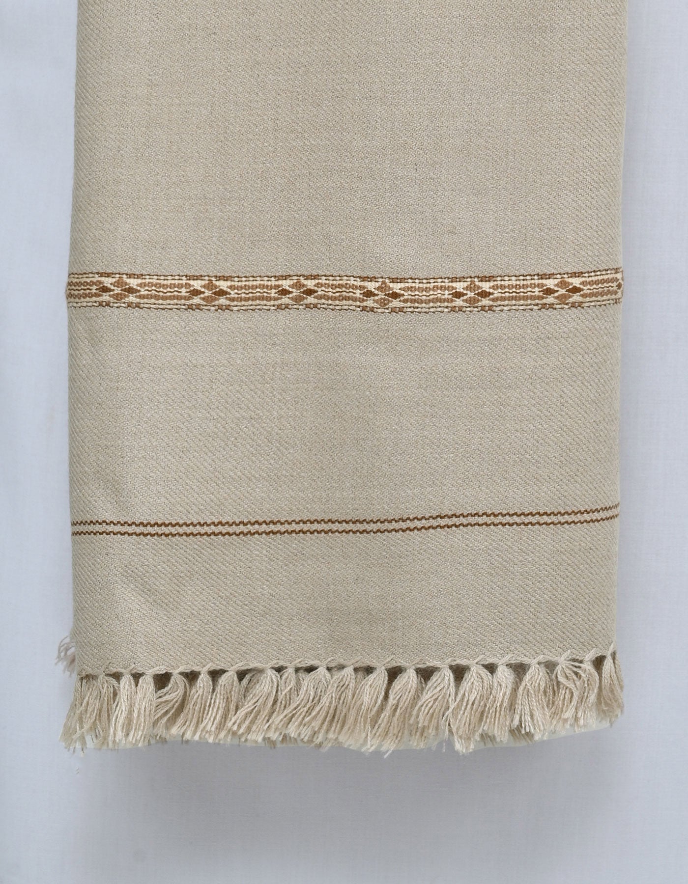 Grey Plain 100% Acrylic Men Shawl