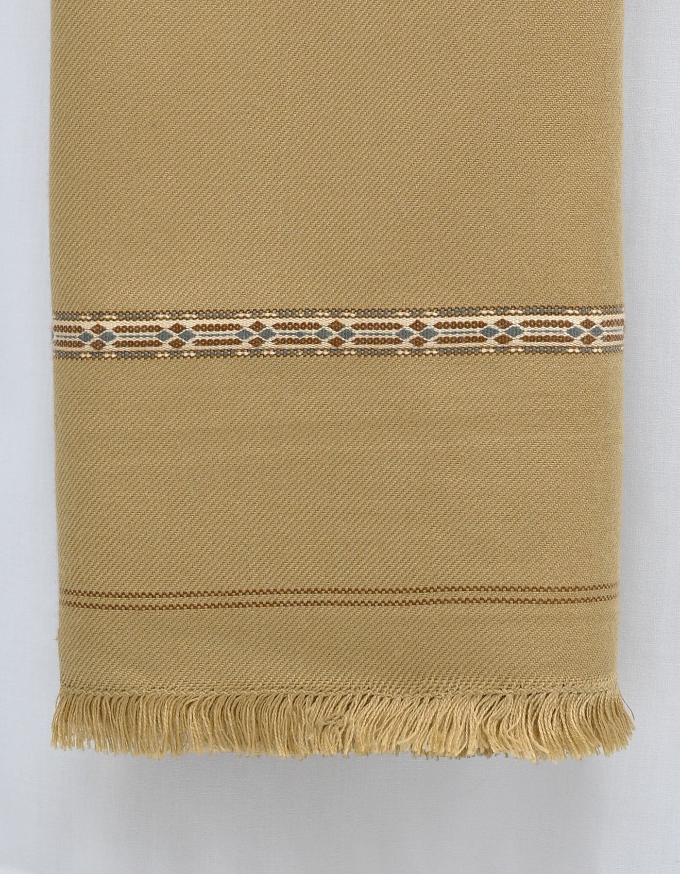 D Beige Plain 100% Acrylic Men Shawl