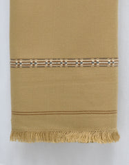 D Beige Plain 100% Acrylic Men Shawl