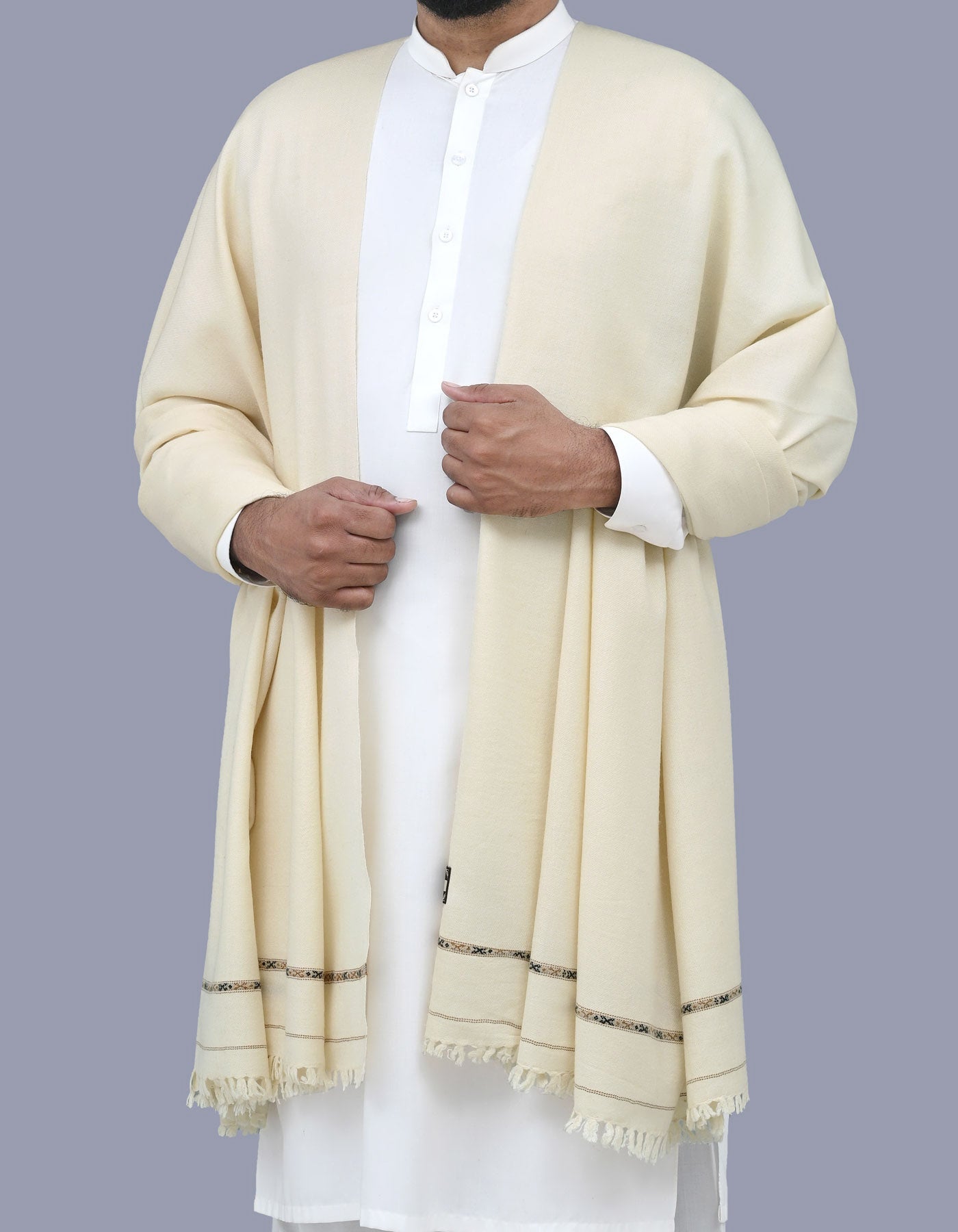 Skin Plain 100% Acrylic Men Shawl