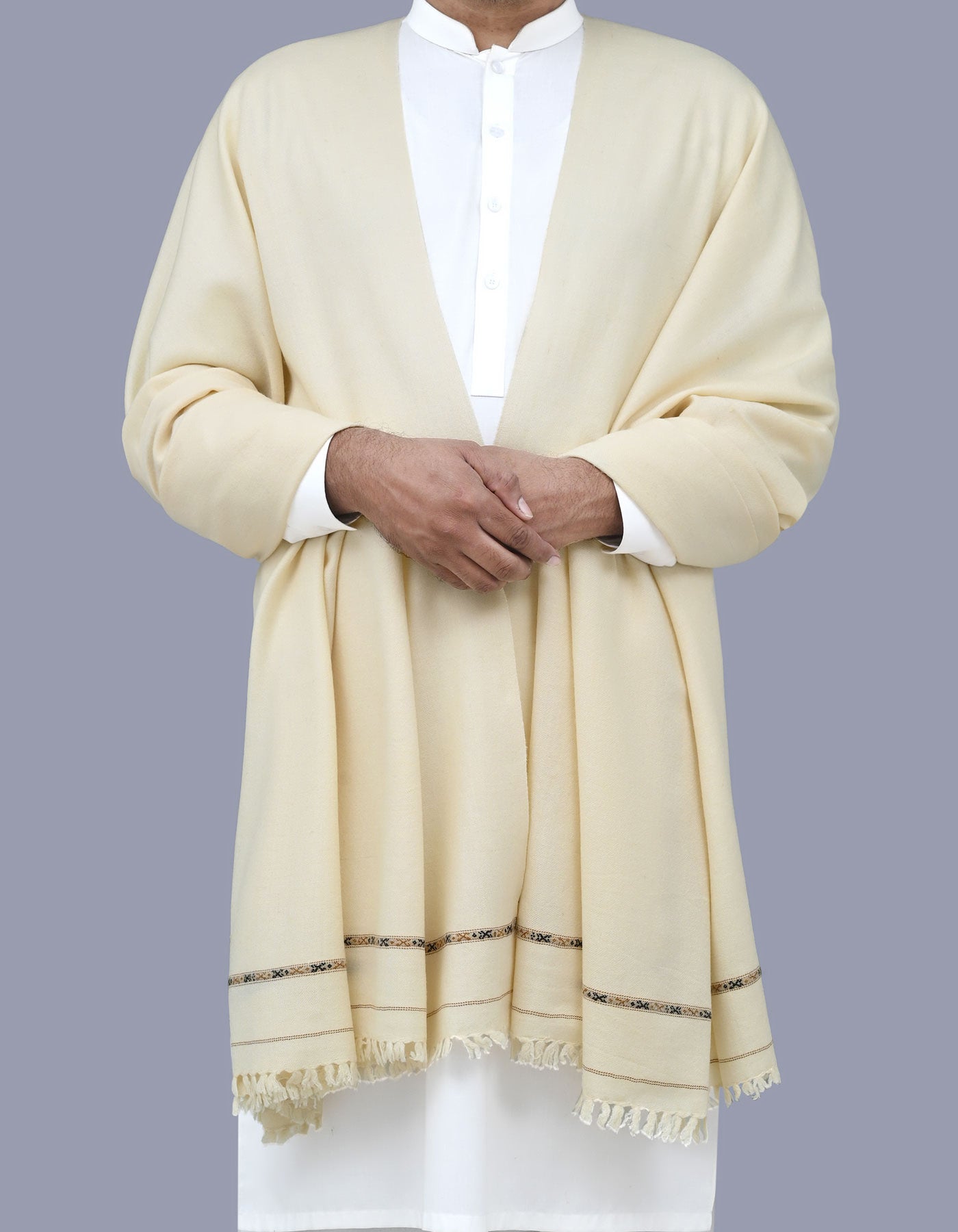 Skin Plain 100% Acrylic Men Shawl