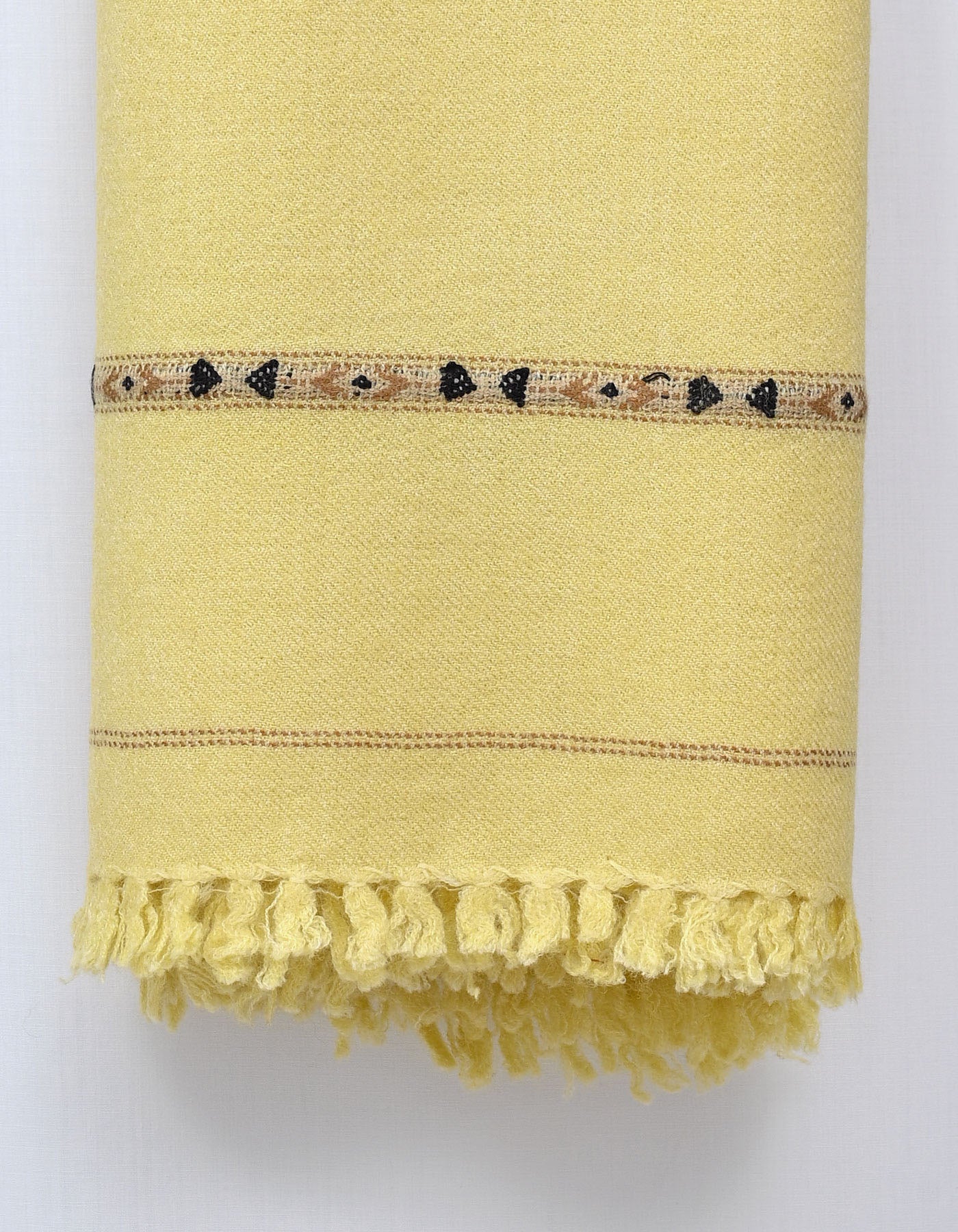 Beige Plain 100% Acrylic Men Shawl